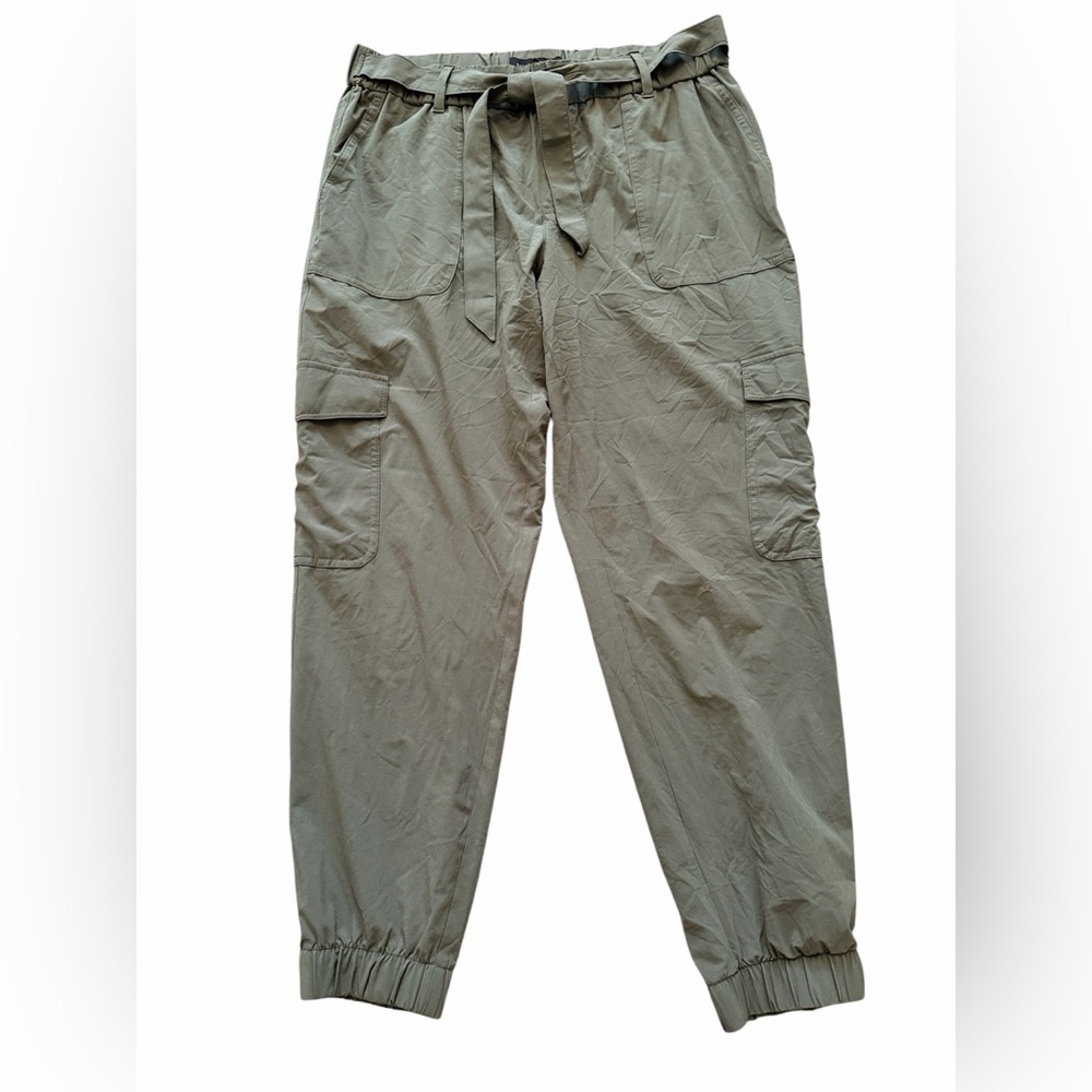 Banana Republic Olive Cargo Jogger Pants with Attached Belt M